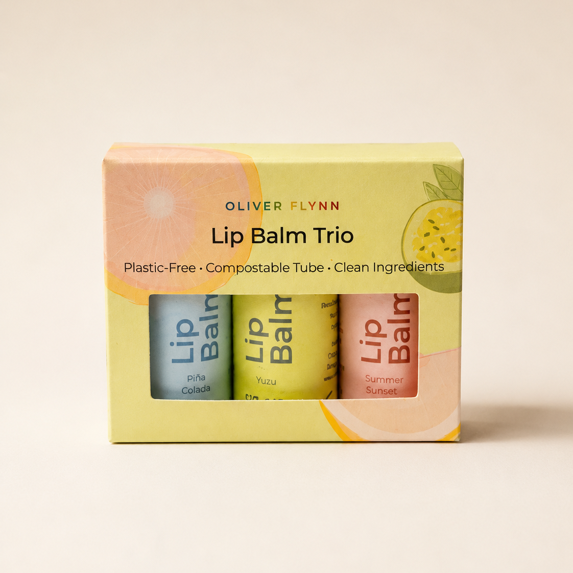 Summer Citrus Lip Balm Trio