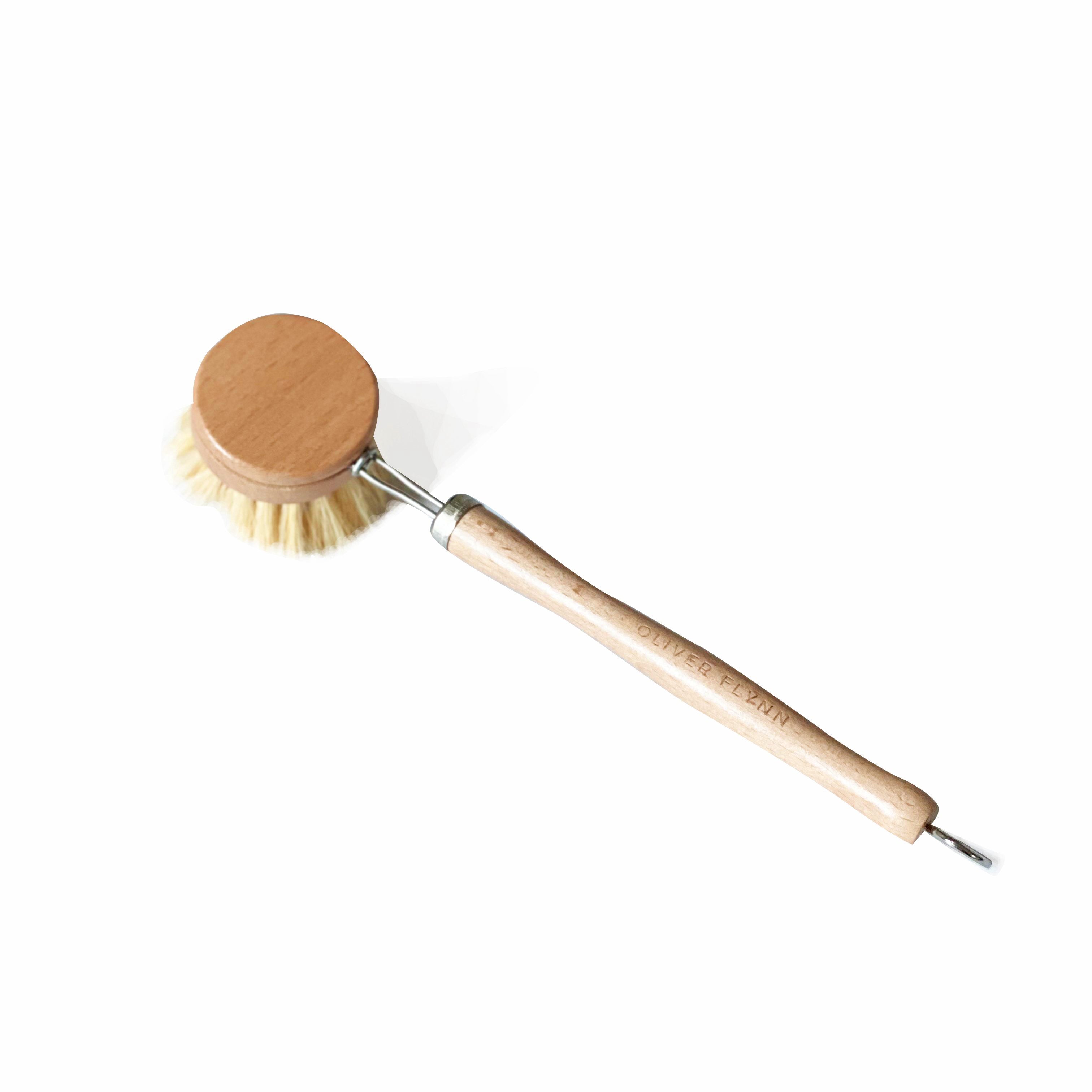Bamboo long handle dish brush